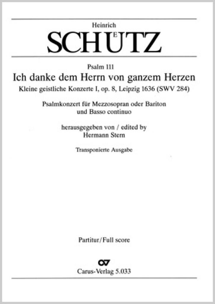 Ich danke dem Herrn von ganzem Herzen